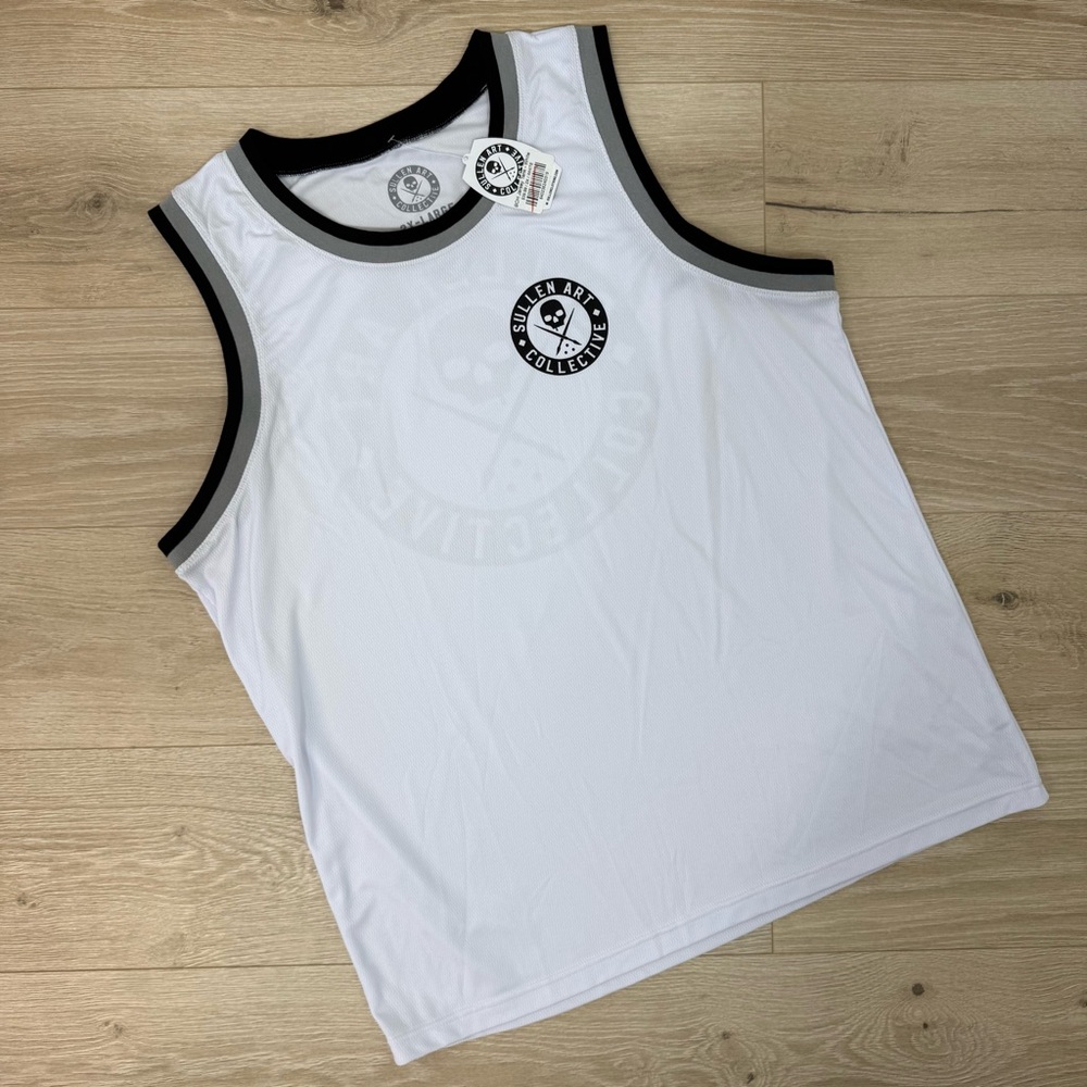 NEW Sullen Art Collective White BOH Jersey Tank